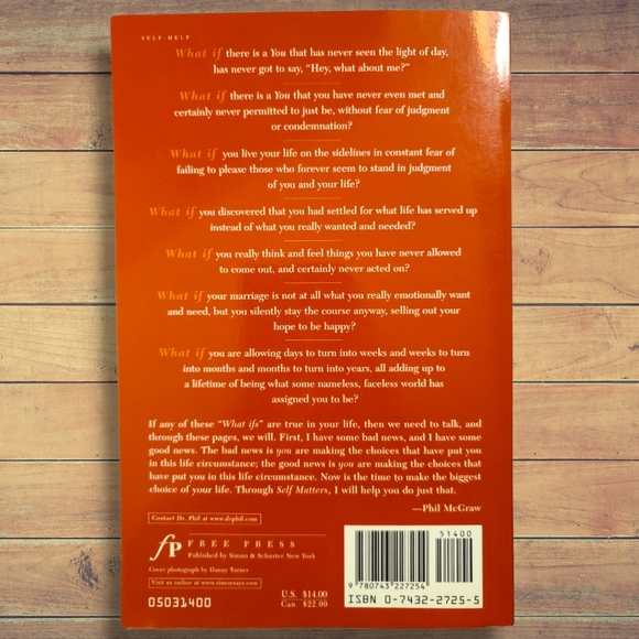 Dr. Phil Self Matters Hard Cover Book - Picture 2 of 3